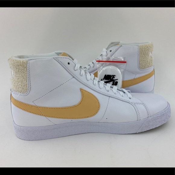 Nike SB Blazer Mid Premium Sneakers Core Gold - Picture 11 of 12